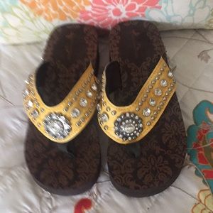 Western style flip flops